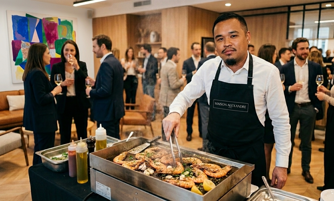 ANIMATION CULINAIRE TRAITEUR MAISON ALEXANDRE PARIS