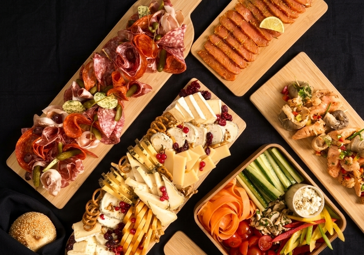 buffet reception chauds et froids maison alexandre paris