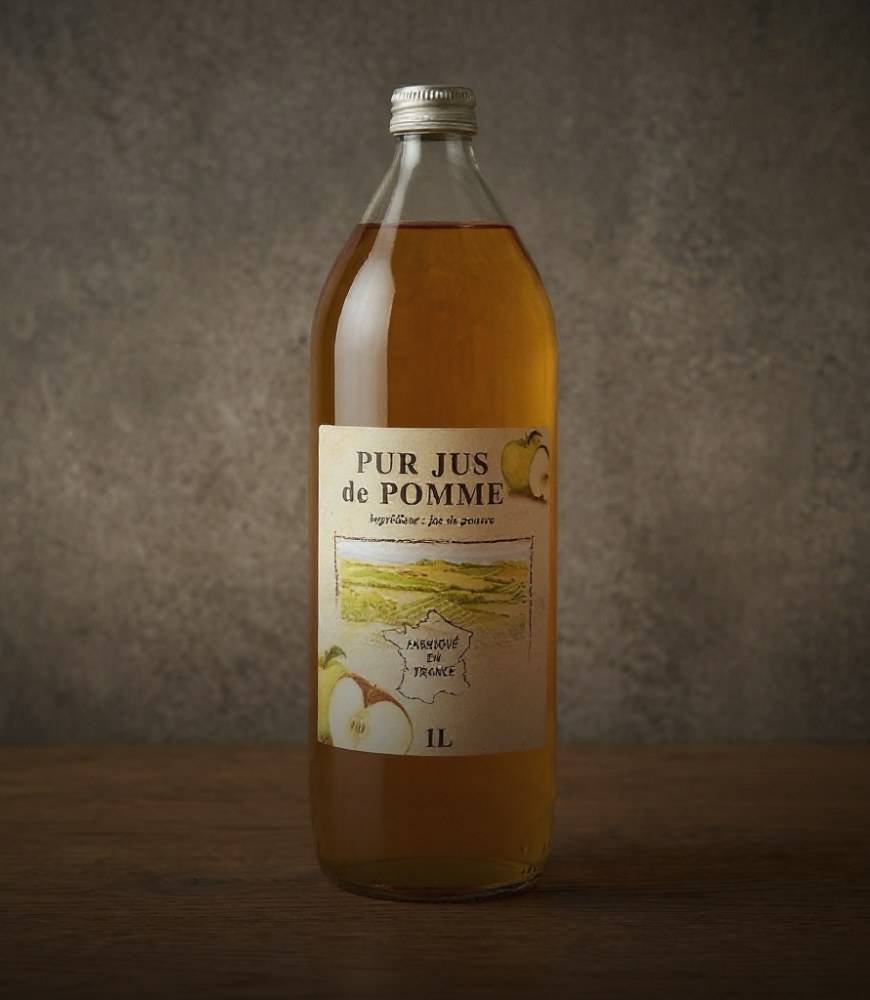 Jus de pomme artisanal pour accompagner la galette des rois, Maison Alexandre