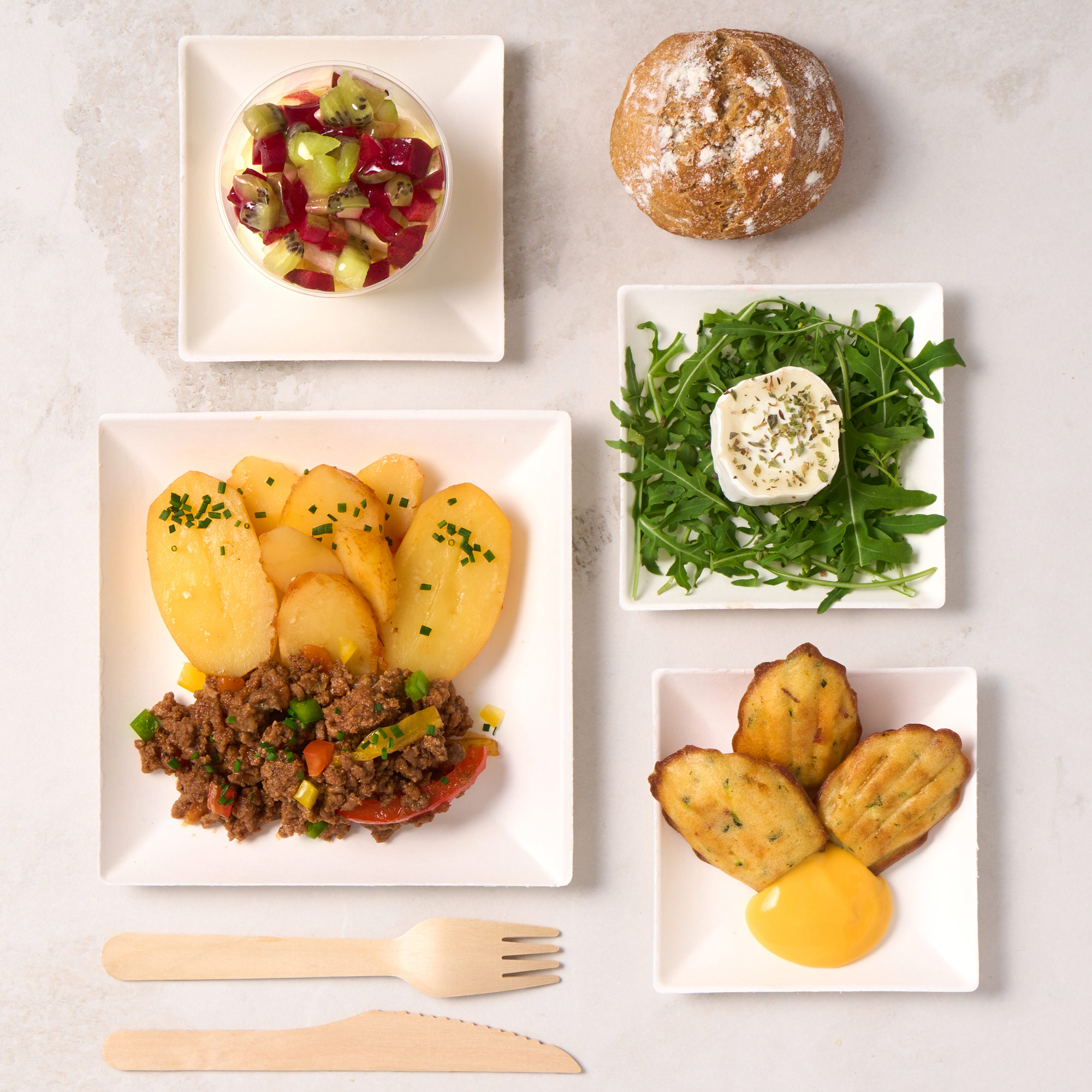 Plateau repas sauté de viande hachée, gamme Affaires — Maison Alexandre