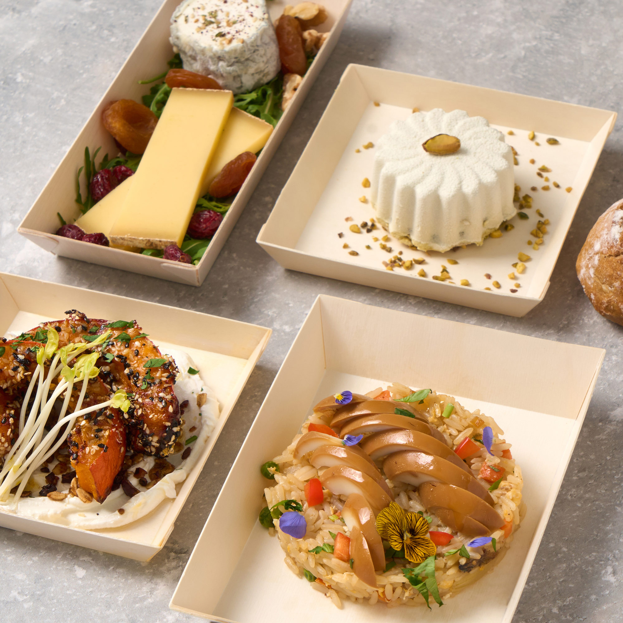 Plateau repas végétarien, riz sauté et œuf mariné, gamme Premium — Maison Alexandre (photo 2)