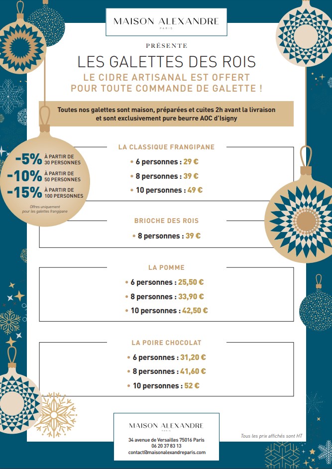 GALETTES DES ROIS 2023